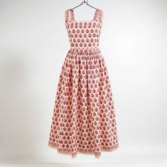J. Crew Embroidered apron dress in block print Size 8 - Picture 3 of 11